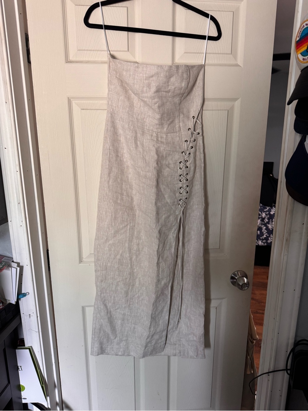 Reformation Tania Linen Dress